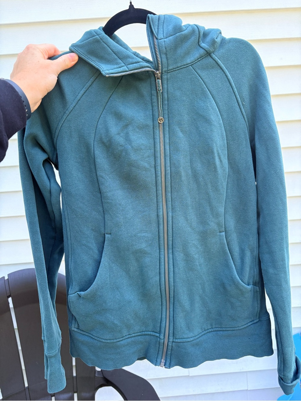 Lululemon teal scuba jacket sz 10
